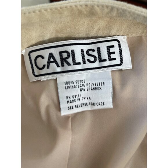 Carlisle women’s 90s suede pants small sand 26 waist - Picture 4 of 11